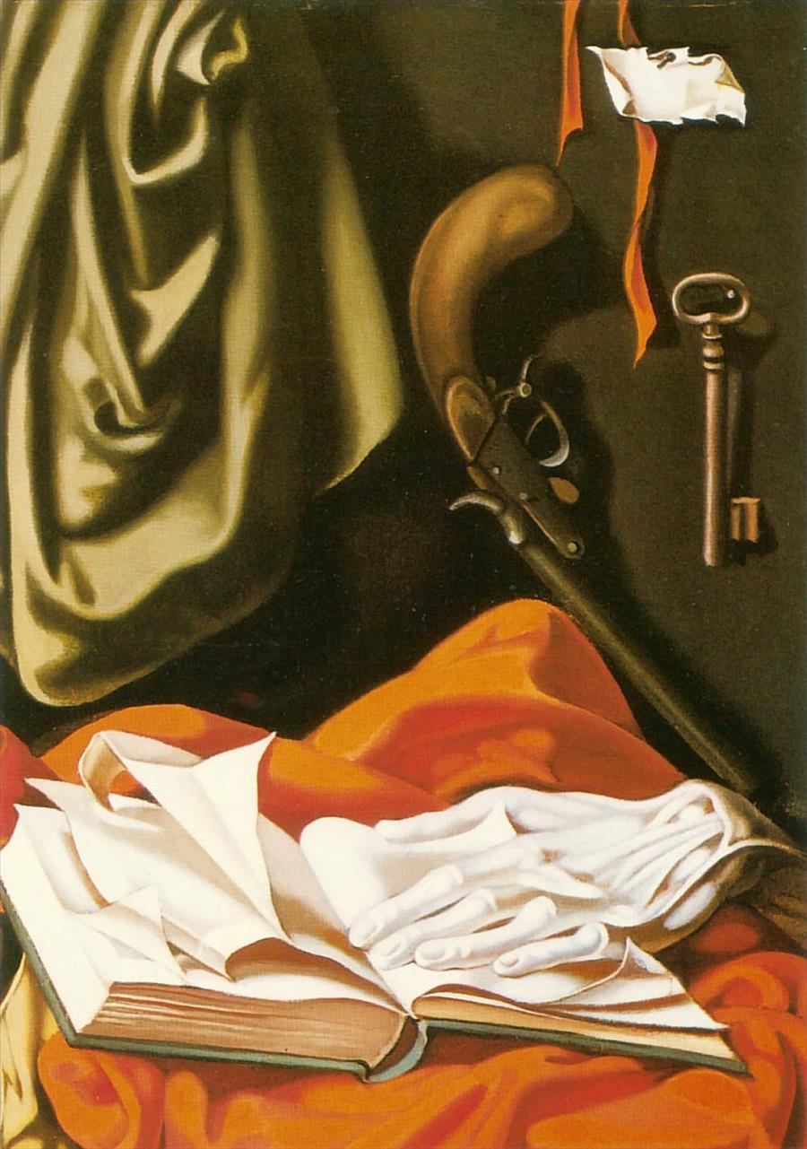 鍵と手 1941年 現代タマラ・デ・レンピッカ油絵
